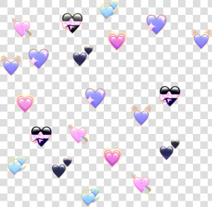 My Pastel Goth Emoji Edit 🖤💜💖💛💙💟   Heart Emoji Meme Transparent  HD Png Download