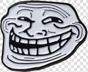 Trollface Pin   Troll Face Meme Transparent  HD Png Download