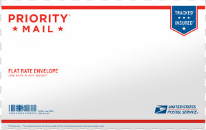 Priority Mail Mailing Envelope  HD Png Download