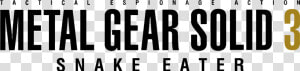 Metal Gear Solid 3 Snake Eater   Metal Gear Solid  HD Png Download