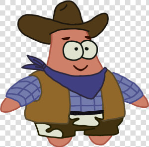  patrick  star  patricio  bobesponja  banda  corridos   Patrick Star Cowboy Hat  HD Png Download