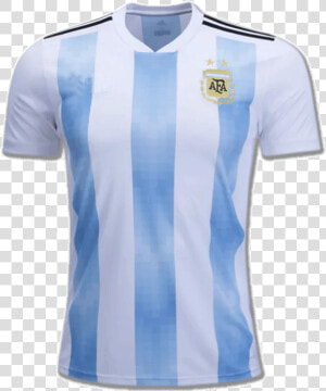 Argentina Football Jersey Home 2018 Fifa World Cup   Argentina 2018 World Cup Jersey  HD Png Download