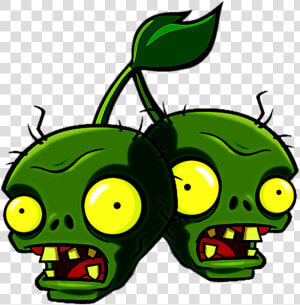 A Cherry Bomb With Zombie Heads   Plants Vs Zombies Zombies Head  HD Png Download