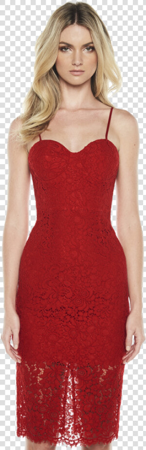 Pierre Lace Dress In Colour Chinese Red   Photo Shoot  HD Png Download