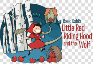 Roald Dahl S Little Red Riding Hood Skipping To Grandmother  HD Png Download