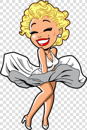 Clip Art Marilyn Monroe Clip Art   Cartoon Marilyn Monroe Drawing Easy  HD Png Download