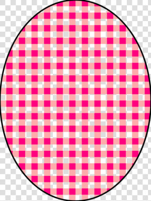 Pink plaid area   Table Cloth Patterns Round  HD Png Download