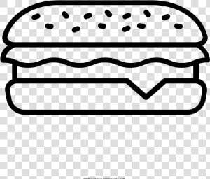 Sub Sandwich Coloring Page   Sandwich Png Black And White  Transparent Png