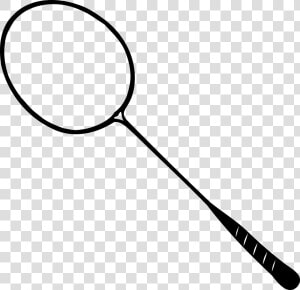 Badminton Racket Clip Arts   Clipart Black And White Racket  HD Png Download