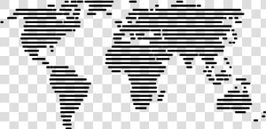 World Map Png Image Free Download Searchpng   World Map Black And White Vector  Transparent Png