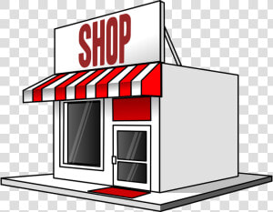 Shop  Store  Sale  Shopping  Building  Red  Awning   Retailer Clipart  HD Png Download