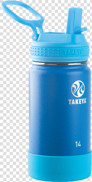 Takeya Actives Kids Stainless Steel Water Bottle W straw   Kids Water Bottle Clipart  HD Png Download