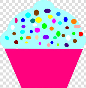 Cupcake Pink Clip Art   Cupcake Clipart With Numbers  HD Png Download