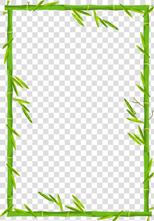 Bamboo Border Download Free Image   Bamboo Frame Border Design  HD Png Download