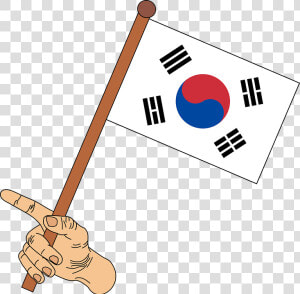 Transparent Korea Flag Clipart   Japan And Korea Flag  HD Png Download