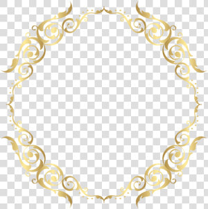 Gold Round Transparent Background Clipart   Png Download   Transparent Round Border Golden Clipart  Png Download