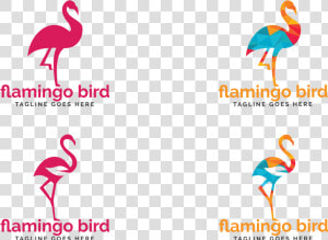 Flamingo Bird Logo Design   Greater Flamingo  HD Png Download