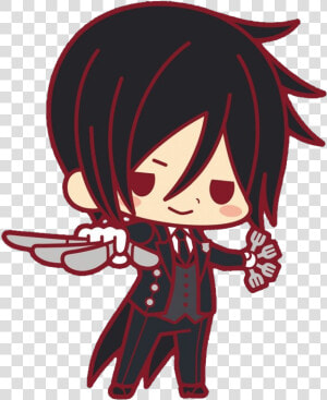 Black Butler  Kuroshitsuji  And Chibi Image   Chibi Sebastian And Ciel  HD Png Download