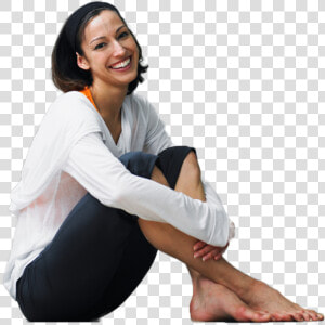 Person Sitting Down On The Floor  HD Png Download