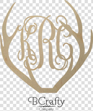 Very Best Wooden Antler Monogram   Antler  HD Png Download