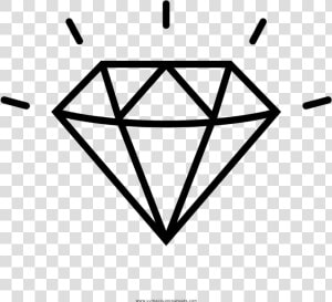 Diamante Para Colorear   Vector Diamond Line Art  HD Png Download