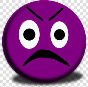 Purple Angry Face Emoji   Purple Emoji Faces Angry  HD Png Download