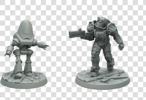 Brotherhood Of Steel And Protectron Miniatures Launch   Brotherhood Of Steel Miniature  HD Png Download