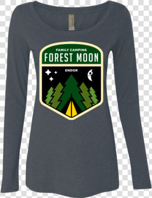 Forest Moon Women S Triblend Long Sleeve Shirt   T shirt  HD Png Download