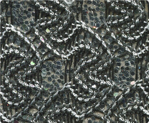 46 Black White Knitted Silver Sparkle  stiletto   Motif  HD Png Download