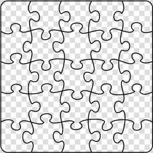 Jigsaw Puzzle Rounded Corners   Transparent Pattern Jigsaw Puzzle  HD Png Download