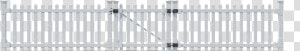  white  picketfence  fence   Picket Fence  HD Png Download