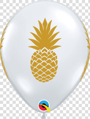 Diamond Clear With Gold Pineapple   Tumbler Pineapple  HD Png Download