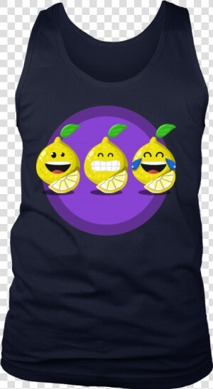 Funny Cartoon Fruit Feeling Mood Happy Lemon Face Men   One Piece Zoro Shirt Tank  HD Png Download