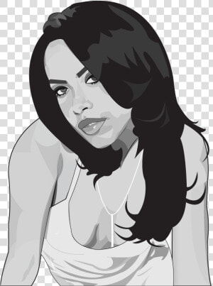 Aaliyah Drawing  HD Png Download