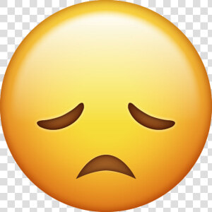 Download Super Sad Iphone Emoji Image   Sad Ios Emoji Png  Transparent Png