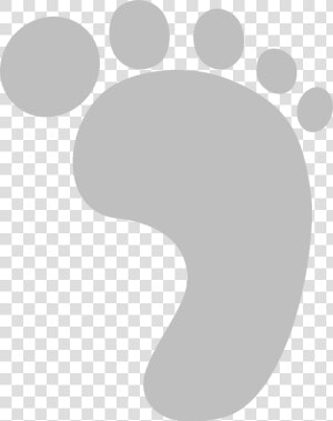 Transparent Baby Footprint Clipart Black And White   Baby Footprints Clipart Grey  HD Png Download