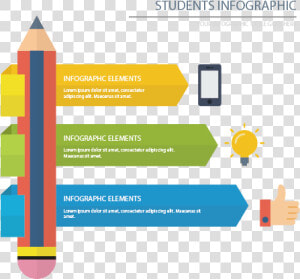 Infographic Pen Vector Student Education Icon Clipart   Infografias Sobre Los Estudiantes  HD Png Download