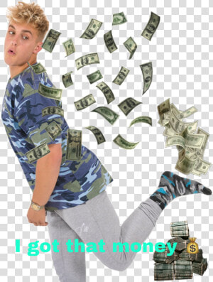 Jake Pauls Got That Money 💰💵💸   Raining Money Gif Png  Transparent Png