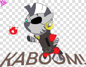 Kittymelodies  Crossover  Democora  Demoman  Kaboom    Cartoon  HD Png Download