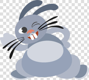 Winking Bunny Clip Arts   Winking Rabbit  HD Png Download