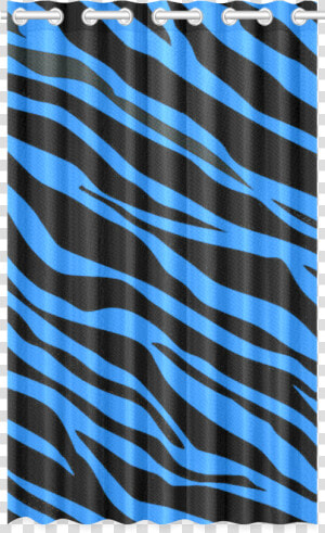 Cobalt Blue Zebra Stripes New Window Curtain   Pattern  HD Png Download