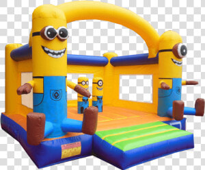 Inflatable Minions Bouncy Castle  HD Png Download