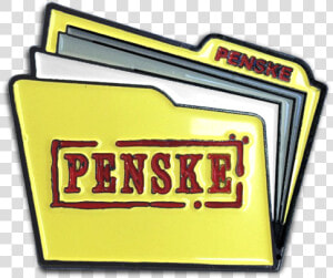 The Penske File Enamel Pin   Label  HD Png Download