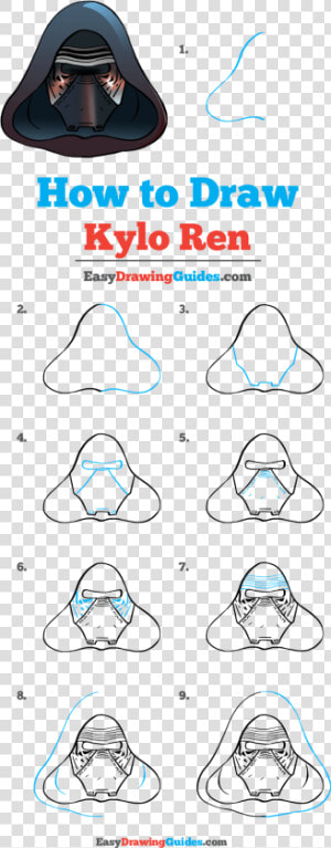 How To Draw Kylo Ren   Draw A Vampire Step By Step  HD Png Download