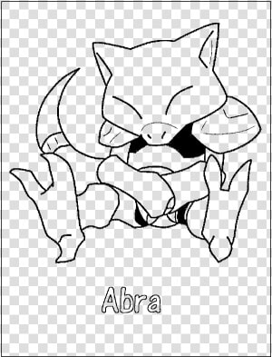 Plusle And Minun Electric Pokemon Coloring Page   Abra  HD Png Download