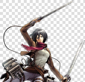 Attack On Titan Tactics Mikasa  HD Png Download