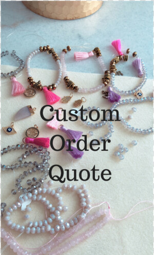 Image Of Custom Order Request Charm Tassel Bracelets   Bead  HD Png Download