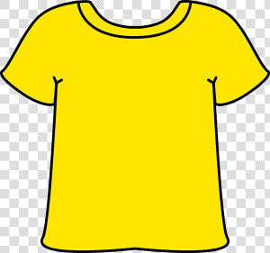 Yellow Tshirt   Shirt To Color Clipart  HD Png Download