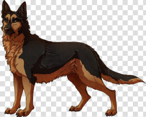 Collection Of Free Doberman Drawing Evil Download On   Transparent Anime German Shepherd  HD Png Download