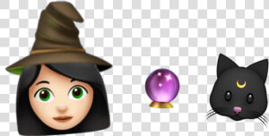 🧙🏻‍♀️🐱🔮  emojis  aesthetic  witch  wiccan  witchcraft   Cartoon  HD Png Download